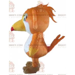 Kostým maskota BIGGYMONKEY™ papouška tukanového oranžového bílé a žluté - Džungle zvířata - BIGGYMONKEY_02669 - BiggyMonkey.com