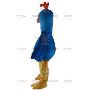 BIGGYMONKEY™ Blue Yellow Orange Pigeon Bird Mascot Costume -