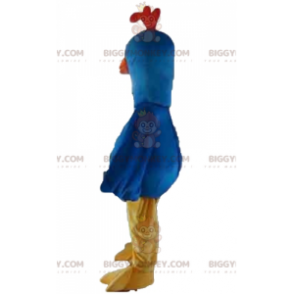 BIGGYMONKEY™ Blauw Geel Oranje Duif Vogel Mascotte Kostuum - Dierlijke mascottes - BIGGYMONKEY_02671 - BiggyMonkey.com
