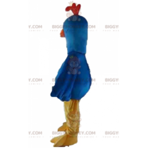 BIGGYMONKEY™ Blue Yellow Orange Pigeon Bird Mascot Costume -