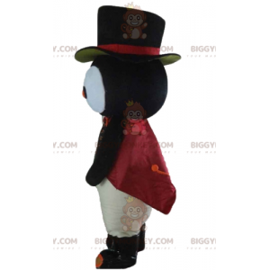 BIGGYMONKEY™ Mascot Costume Black and White Owl Owl Costume –