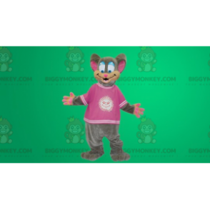 Disfraz de ratón gris y rosa - Biggymonkey.com