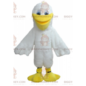 BIGGYMONKEY™ Witte en gele eendenmeeuw Witte zeemeeuw