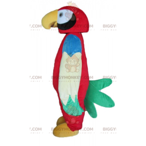 Disfraz de mascota de loro multicolor gigante BIGGYMONKEY™ -