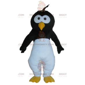 Penguin Black White and Yellow Bird BIGGYMONKEY™ Mascot Costume