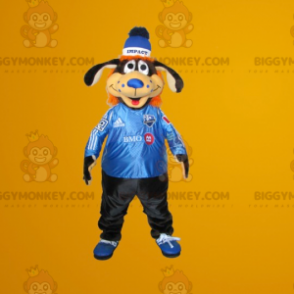 Sort og orange hund BIGGYMONKEY™ maskotkostume - Biggymonkey.com