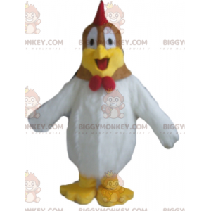 Costume da mascotte BIGGYMONKEY™ Gallina paffuta gigante bianca