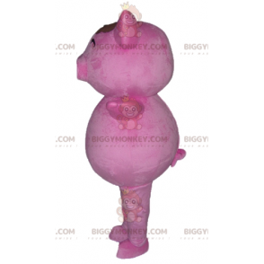 Costume de mascotte BIGGYMONKEY™ de cochon rose dodu et rigolo