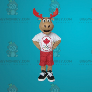 Giant Reindeer Caribou BIGGYMONKEY™ Mascot Costume -