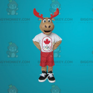 Giant Reindeer Caribou BIGGYMONKEY™ maskotkostyme - Hjort og doe-maskoter - BIGGYMONKEY_0280 - BiggyMonkey.com