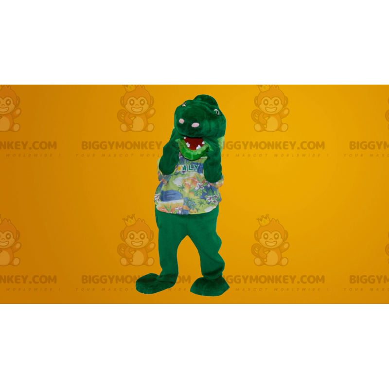 Kostým maskota krokodýl, dinosaurus, had BIGGYMONKEY™ –