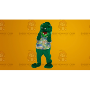 Krokodil-Dinosaurier-Schlange BIGGYMONKEY™ Maskottchen-Kostüm -