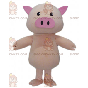Cute and Plump Big Pink Pig BIGGYMONKEY™ Mascot Costume -