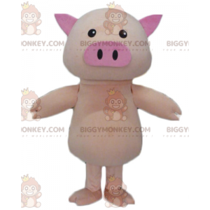 Χαριτωμένη και παχουλή στολή μασκότ Big Pink Pig BIGGYMONKEY™ -