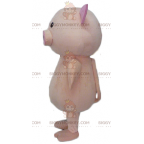 Cute and Plump Big Pink Pig BIGGYMONKEY™ Mascot Costume -