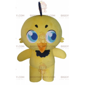 Gelber Vogel Kanarienküken BIGGYMONKEY™ Maskottchen-Kostüm -