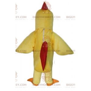 Gigantische haan gele en rode kip BIGGYMONKEY™ mascottekostuum