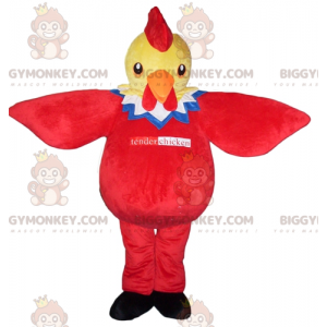 Giant Yellow Red Blue and White Chicken BIGGYMONKEY™ Mascot