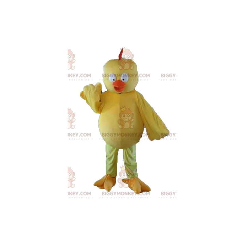 BIGGYMONKEY™ Traje de mascote amarelo e laranja de pintinho BIGGYMONKEY™ Traje de mascote amarelo e laranja de pintinho
