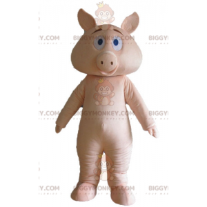 Plně přizpůsobitelný kostým maskota růžového prasete