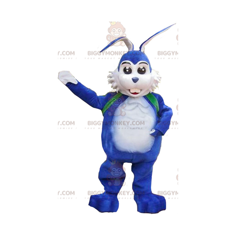 Hvid og blå kanin BIGGYMONKEY™ maskotkostume - Biggymonkey.com