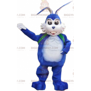 Hvid og blå kanin BIGGYMONKEY™ maskotkostume - Biggymonkey.com