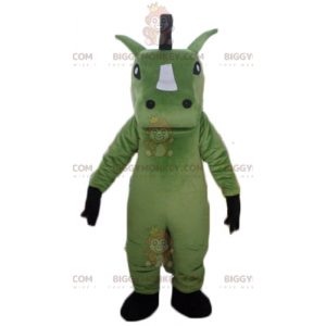 Giant Green White and Black Horse BIGGYMONKEY™ Mascot Costume –
