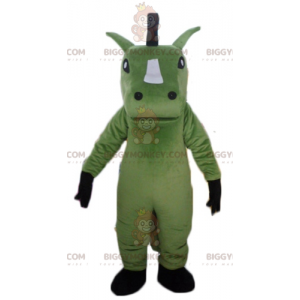 Giant Green White and Black Horse BIGGYMONKEY™ Mascot Costume -