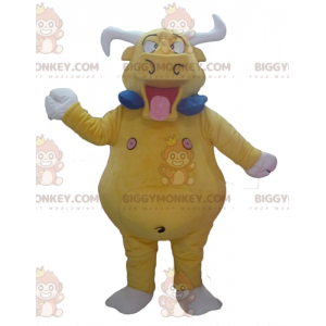 Costume de mascotte BIGGYMONKEY™ de taureau de buffle jaune