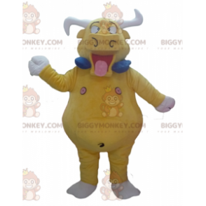 Morsom Giant Yellow Buffalo Bull BIGGYMONKEY™ maskotkostyme - Kumaskot - BIGGYMONKEY_02727 - BiggyMonkey.com