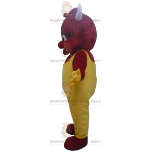 BIGGYMONKEY™ Μασκότ Κοστούμι Red Imp Devil σε κίτρινες φόρμες - Μη ταξινομημένες μασκότ - BIGGYMONKEY_02729 - BiggyMonkey.com