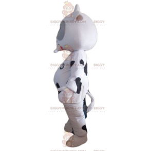 Costume da mascotte BIGGYMONKEY™ da mucca bianca e nera con