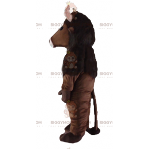 BIGGYMONKEY™ Mascot Costume Brown Bison with Pink Horns - Cow Mascots - BIGGYMONKEY_02737 - BiggyMonkey.com