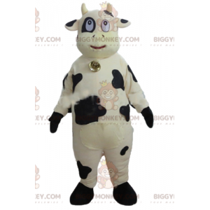 Costume de mascotte BIGGYMONKEY™ de vache blanche et noire