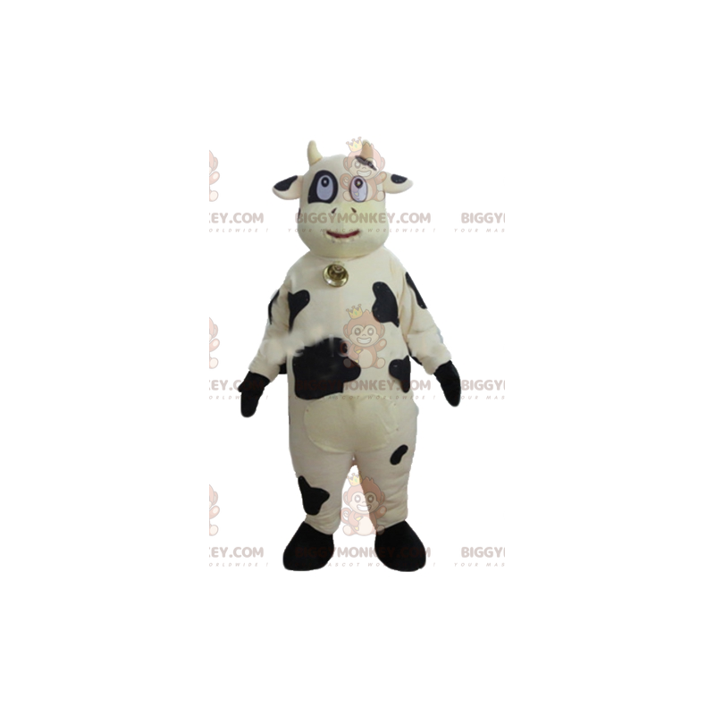 Disfraz de mascota de vaca gigante blanca y negra BIGGYMONKEY™ Disfraz de mascota de vaca gigante blanca y negra BIGGYMONKEY™