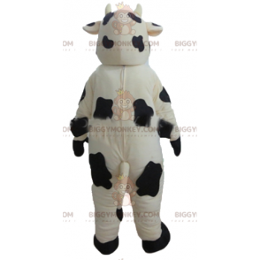 Costume de mascotte BIGGYMONKEY™ de vache blanche et noire géante - Mascottes Vache - BIGGYMONKEY_02739 - BiggyMonkey.com