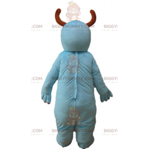 Fantasia de mascote de cachorro canguru de vaca azul