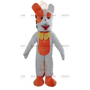 Giant Orange and White Dog BIGGYMONKEY™ Mascot Costume - Dog mascots - BIGGYMONKEY_02743 - BiggyMonkey.com