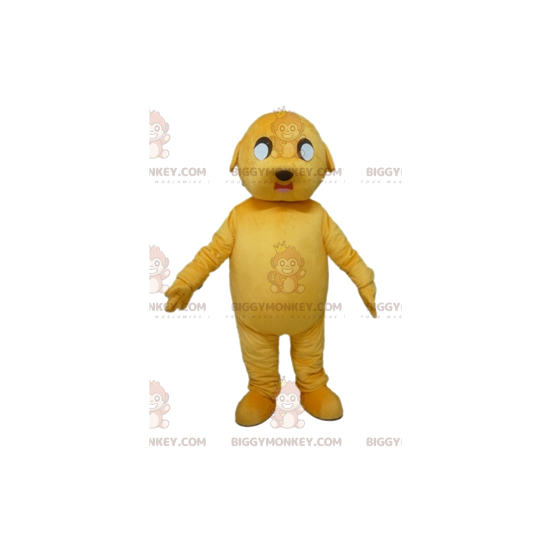 Jättiläinen mahtava keltainen koiran BIGGYMONKEY™ maskottiasu -