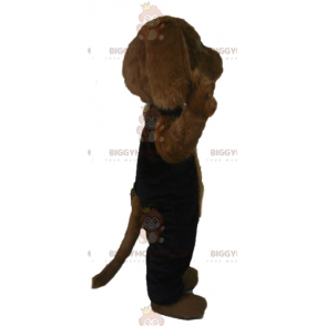 BIGGYMONKEY™ Costume da mascotte Tutto cane peloso marrone in