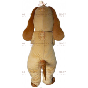 BIGGYMONKEY™ Costume da mascotte Cane marrone con osso bianco