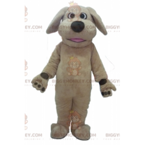 Costume de mascotte BIGGYMONKEY™ de grand chien marron