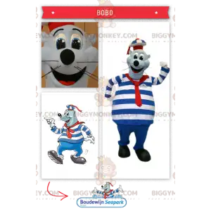 Costume de mascotte BIGGYMONKEY™ d'otarie de phoque en tenue de
