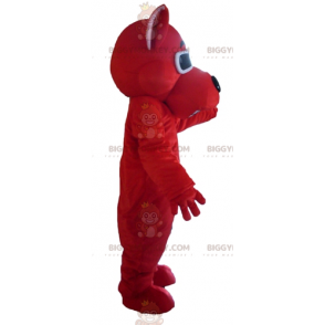 Kostium maskotki uśmiechniętego czerwonego psa BIGGYMONKEY™ z okularami przeciwsłonecznymi - Maskotki dla psów - BiggyMonkey.com