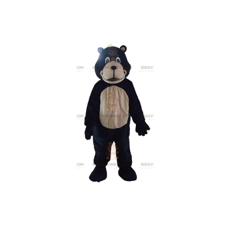 Fantasia de mascote gigante de urso preto e castanho Fantasia de mascote gigante de urso preto e castanho