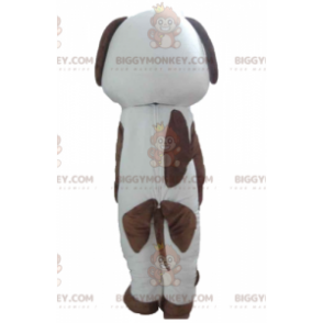 Costume mascotte BIGGYMONKEY™ cane maculato bianco e marrone -