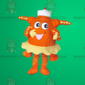 Orange Seestern BIGGYMONKEY™ Maskottchen-Kostüm -