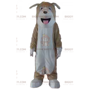 Disfraz de mascota BIGGYMONKEY™ de perro tricolor marrón