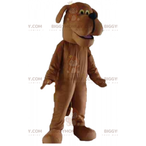 Kostým přátelsky vypadajícího hnědého psa BIGGYMONKEY™ maskota