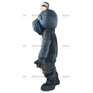 Traje de mascote BIGGYMONKEY™ de Basset Hound Dog cinza muito